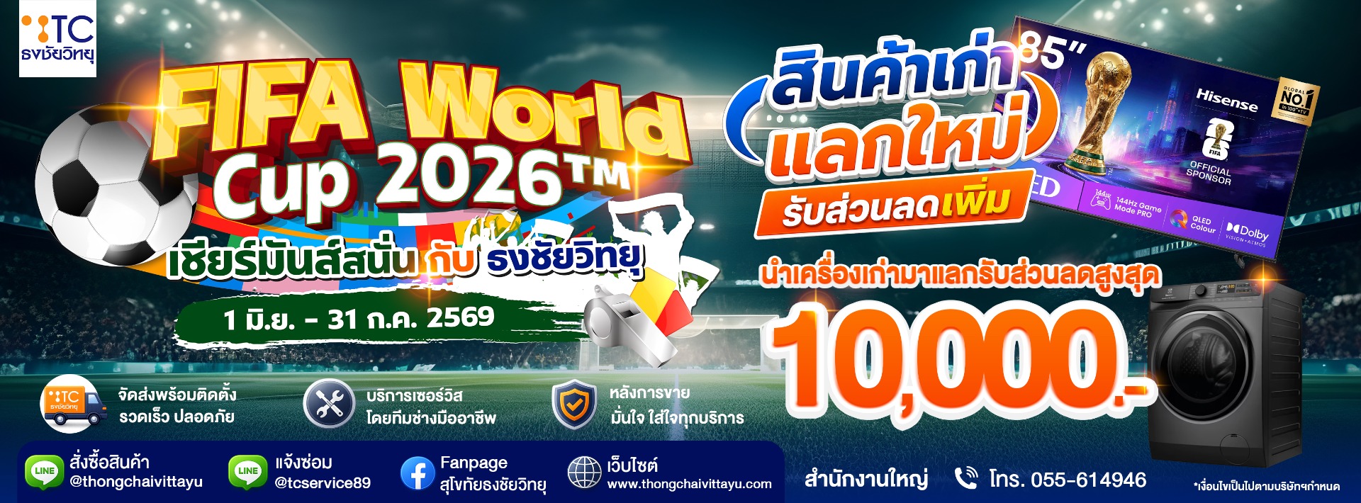 Promotional for FIFA World Cup 2026, เก่าแลกใหม่